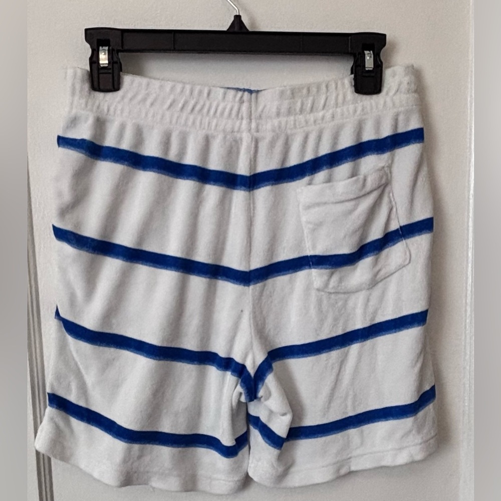 Polo Ralph Lauren Boys Blue & White Striped Terry Cloth Shorts Size Large - Picture 2 of 5